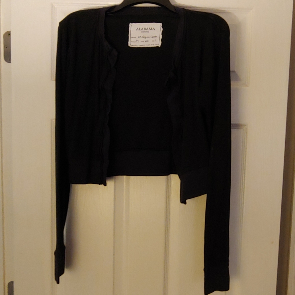 Alabama Chanin Cropped Cardigan